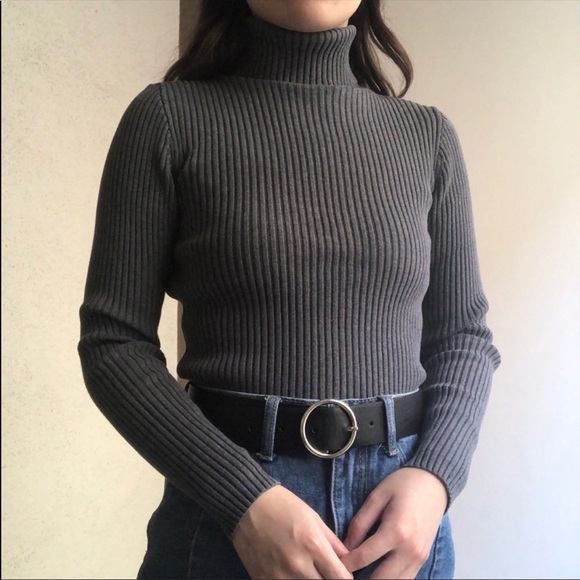 GAP Sweaters - Vintage GAP Mock Neck Ribbed Sweater